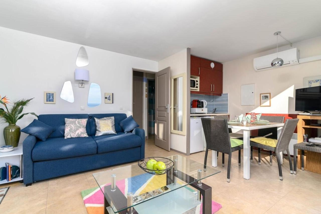 Air-Conditioned Apartment With Sea View Furnished Terrace & Parking Кап д'Аил Екстериор снимка